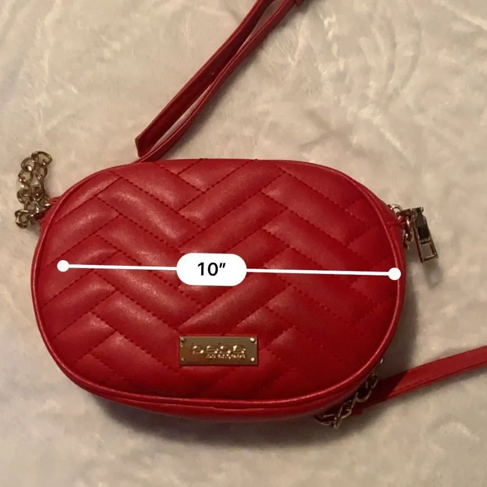 Bebe red crossbody bag